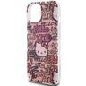 Hello Kitty HKHCP15SHDGPTP iPhone 15 / 14 / 13 6.1" różowy/pink hardcase IML Tags Graffiti na NearMe.pl