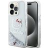 Hello Kitty HKHCP15LLIKHET iPhone 15 Pro 6.1" srebrny/silver hardcase Liquid Glitter Charms Kitty Head na NearMe.pl