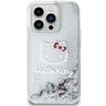 Hello Kitty HKHCP15LLIKHET iPhone 15 Pro 6.1" srebrny/silver hardcase Liquid Glitter Charms Kitty Head na NearMe.pl
