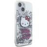 Hello Kitty HKHCP15SHDGPHT iPhone 15 / 14 / 13 6.1" biały/white hardcase IML Kitty On Bricks Graffiti na NearMe.pl