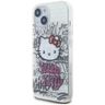 Hello Kitty HKHCP15SHDGPHT iPhone 15 / 14 / 13 6.1" biały/white hardcase IML Kitty On Bricks Graffiti na NearMe.pl