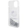 Hello Kitty HKHCP15SLIKHET iPhone 15 / 14 / 13 6.1" srebrny/silver hardcase Liquid Glitter Charms Kitty Head na NearMe.pl