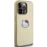 Hello Kitty HKHMP13LPGHCKD iPhone 13 Pro / 13 6.1" złoty/gold hardcase Leather Kitty Head MagSafe na NearMe.pl
