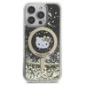 Hello Kitty HKHMP16LLGDIK iPhone 16 Pro  6.3" czarny złoty/black gold hardcase Liquid Glitter Fever MagSafe na NearMe.pl