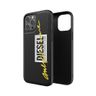 Diesel Moulded Case Embroidery iPhone12 Pro Max czarno-limonkowy/black-lime 42508 na NearMe.pl