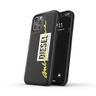 Diesel Moulded Case Embroidery iPhone12 Pro Max czarno-limonkowy/black-lime 42508 na NearMe.pl
