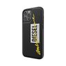 Diesel Moulded Case Embroidery iPhone12 Pro Max czarno-limonkowy/black-lime 42508 na NearMe.pl