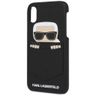 Karl Lagerfeld KLHCPXSKSF iPhone X/ Xshardcase czarny/black Sneaky Karl - Saffiano na NearMe.pl