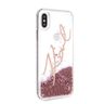 Karl Lagerfeld KLHCPXSGPI iPhone X/Xsróżowo-złoty/pink gold hard case Signature Liquid Glitter na NearMe.pl