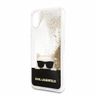 Karl Lagerfeld KLHCPXCHPEEGO iPhone Xgold/złoty hard case Liquid Glitter na NearMe.pl