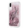 Karl Lagerfeld KLHCI65TRKSIGPI iPhone XsMax różowy/pink hard case Signature Liquid Glitter Stars na NearMe.pl
