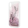 Karl Lagerfeld KLHCI65TRKSIGPI iPhone XsMax różowy/pink hard case Signature Liquid Glitter Stars na NearMe.pl