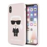 Karl Lagerfeld KLHCPXSLFKPI iPhone X/Xshardcase jasnoróżowy/light pink Silicone Iconic na NearMe.pl