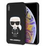Karl Lagerfeld KLHCI65SLFKBK iPhone XsMax  hardcase czarny/black Silicone Iconic na NearMe.pl