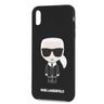 Karl Lagerfeld KLHCI65SLFKBK iPhone XsMax  hardcase czarny/black Silicone Iconic na NearMe.pl