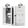 Karl Lagerfeld KLHCI65SLFKBK iPhone XsMax  hardcase czarny/black Silicone Iconic na NearMe.pl