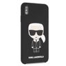 Karl Lagerfeld KLHCI65SLFKBK iPhone XsMax  hardcase czarny/black Silicone Iconic na NearMe.pl