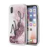 Karl Lagerfeld KLHCPXTRKSIGPI iPhone X/Xs różowy/pink hard case Signature Liquid Glitter Stars na NearMe.pl