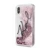 Karl Lagerfeld KLHCPXTRKSIGPI iPhone X/Xs różowy/pink hard case Signature Liquid Glitter Stars na NearMe.pl