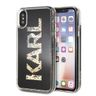 Karl Lagerfeld KLHCPXKAGBK iPhone X/Xs czarny/black Karl logo Glitter na NearMe.pl