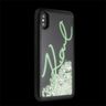 Karl Lagerfeld KLHCPXPH2IR iPhone X/Xs czarny/black Glitter Signature - Glow in the dark na NearMe.pl