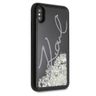 Karl Lagerfeld KLHCPXPH2IR iPhone X/Xs czarny/black Glitter Signature - Glow in the dark na NearMe.pl