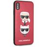 Karl Lagerfeld KLHCI65KICKCRE iPhone XsMax hardcase czerwony/red Karl & Choupette na NearMe.pl