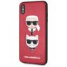 Karl Lagerfeld KLHCI65KICKCRE iPhone XsMax hardcase czerwony/red Karl & Choupette na NearMe.pl
