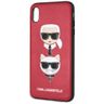 Karl Lagerfeld KLHCI65KICKCRE iPhone XsMax hardcase czerwony/red Karl & Choupette na NearMe.pl