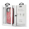 Karl Lagerfeld KLHCN58DLKSRE iPhone 11 Pro czerwony/red hard case Signature Glitter na NearMe.pl