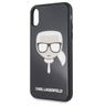 Karl Lagerfeld KLHCPXDLHBK iPhone X/Xsczarny/black Iconic Glitter Karl`s Head na NearMe.pl