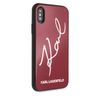 Karl Lagerfeld KLHCPXDLKSRE iPhone X/Xsczerwony/red hard case Signature Glitter na NearMe.pl