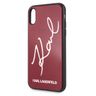 Karl Lagerfeld KLHCPXDLKSRE iPhone X/Xsczerwony/red hard case Signature Glitter na NearMe.pl