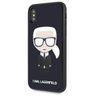 Karl Lagerfeld KLHCPXDLFKBK iPhone X/Xs navy black hard case Iconic Karl Glitter na NearMe.pl