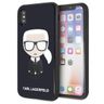 Karl Lagerfeld KLHCPXDLFKBK iPhone X/Xs navy black hard case Iconic Karl Glitter na NearMe.pl