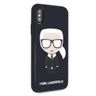 Karl Lagerfeld KLHCPXDLFKBK iPhone X/Xs navy black hard case Iconic Karl Glitter na NearMe.pl