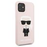Karl Lagerfeld KLHCN61SLFKPI iPhone 116,1" / Xr hardcase jasnoróżowy/light pink Silicone Iconic na NearMe.pl