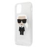 Karl Lagerfeld KLHCN61TPUTRIKSL iPhone11 6,1" /  Xr  srebrny/silver Glitter Ikonik Karl na NearMe.pl