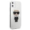 Karl Lagerfeld KLHCN61TPUTRIKSL iPhone11 6,1" /  Xr  srebrny/silver Glitter Ikonik Karl na NearMe.pl