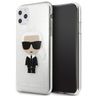 Karl Lagerfeld KLHCN65TPUTRIKSL iPhone   11 Pro Max srebrny/silver Glitter Ikonik Karl na NearMe.pl