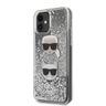 Karl Lagerfeld KLHCN61KCGLSL iPhone 11 /Xr 6,1"  hardcase srebrny/silver Glitter Karl&Choupette na NearMe.pl