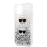 Karl Lagerfeld KLHCN65KCGLSL iPhone 11 Pro Max hardcase srebrny/silver Glitter Karl&Choupette na NearMe.pl