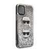 Karl Lagerfeld KLHCN65KCGLSL iPhone 11 Pro Max hardcase srebrny/silver Glitter Karl&Choupette na NearMe.pl