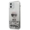 Karl Lagerfeld KLHCP12SGLIKSL iPhone 12 mini 5,4" srebrny/silver hardcase Ikonik Liquid Glitter na NearMe.pl