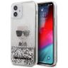 Karl Lagerfeld KLHCP12SGLIKSL iPhone 12 mini 5,4" srebrny/silver hardcase Ikonik Liquid Glitter na NearMe.pl