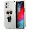 Karl Lagerfeld KLHCP12SPCUTRIKSL iPhone12 mini 5,4" srebrny/silver hardcase Glitter Ikonik Karl na NearMe.pl