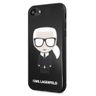 Karl Lagerfeld KLHCI8DLFKBK iPhone 7/8SE 2020 / SE 2022 czarny/black hard case Iconic Karl Glitter na NearMe.pl