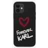 Karl Lagerfeld KLHCP12SSILKRBK iPhone 12 mini 5,4" czarny/black hardcase Silicone Forever Karl na NearMe.pl