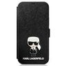 Karl Lagerfeld KLFLBKP12MIKMSBK iPhone12/12 Pro 6,1" czarny/black book Saffiano Ikonik Metal na NearMe.pl