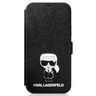 Karl Lagerfeld KLFLBKP12SIKMSBK iPhone12 mini 5,4" czarny/black book Saffiano Ikonik Metal na NearMe.pl